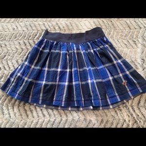 Blue plaid hollister skirt